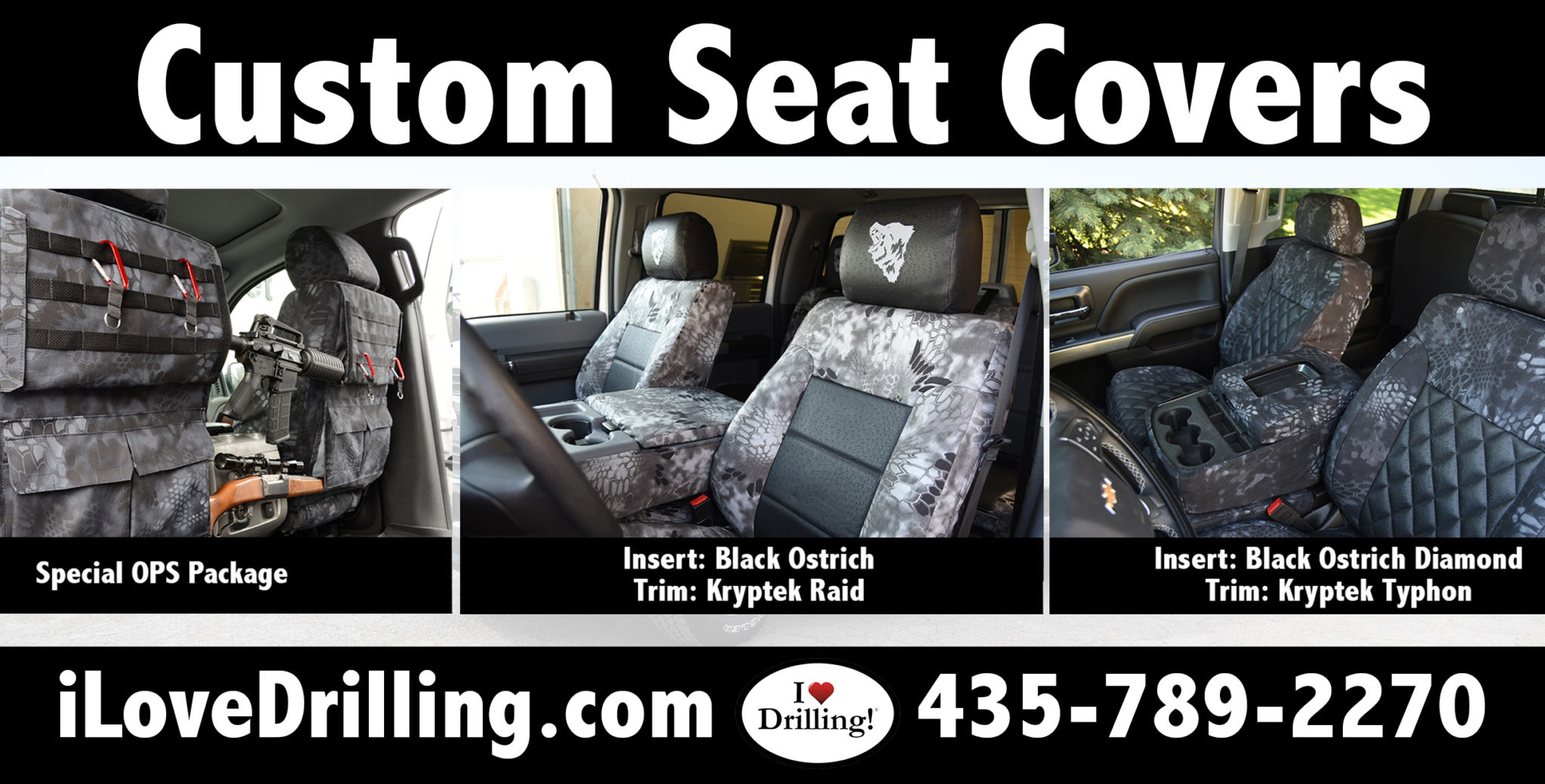 I love drilling custom seat covers