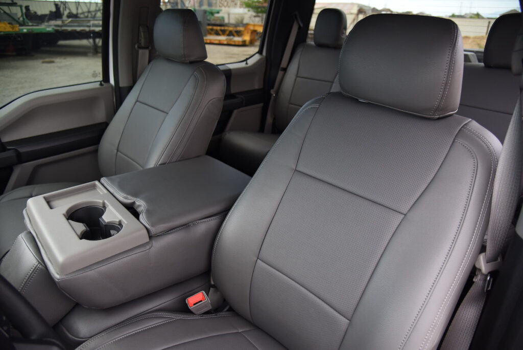 2018 Ford F 350 Gray Gray Gray Genuine Leather | Covers and Camo