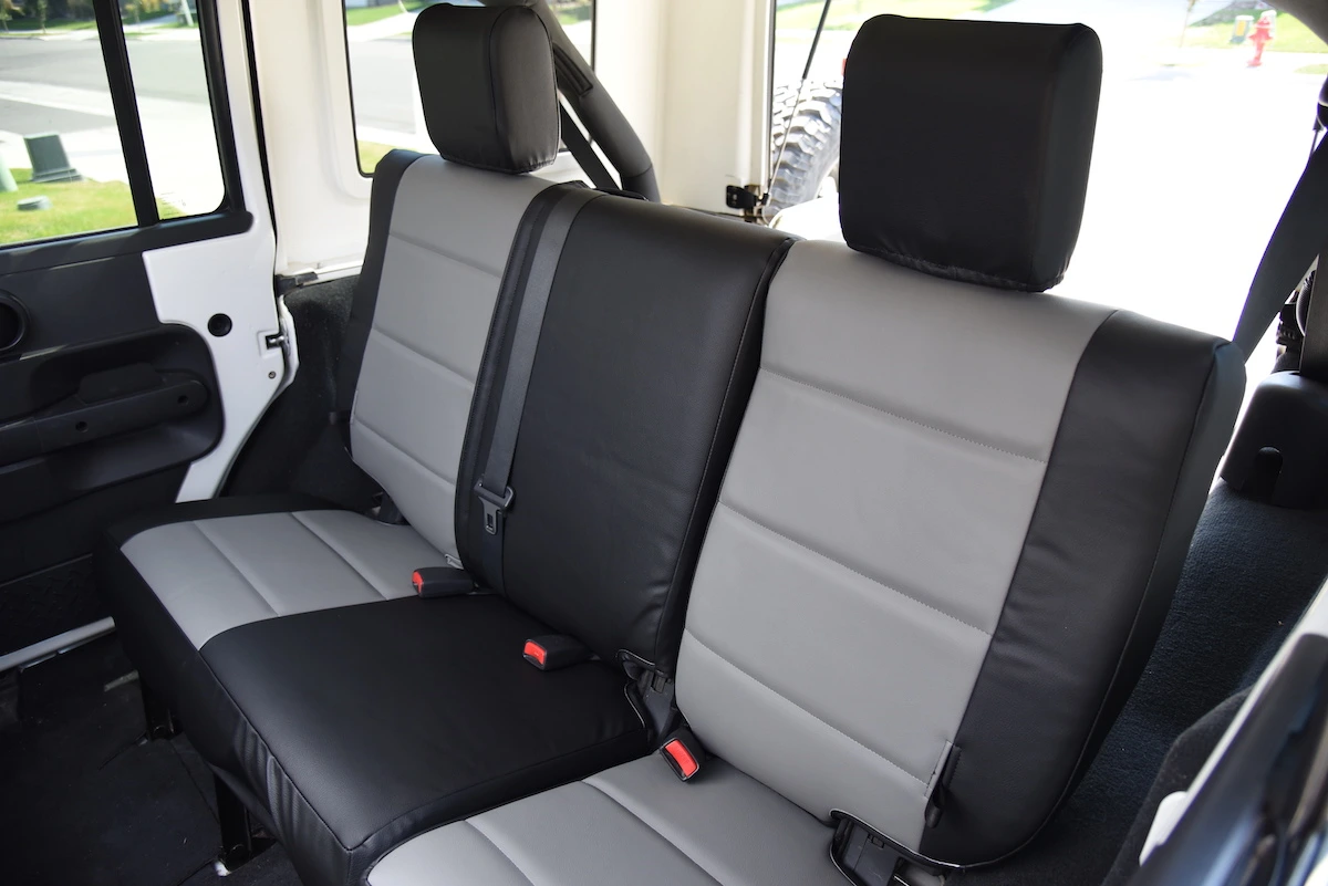2010 Jeep Wrangler Medium Gray Softouch Black Softouch Rear