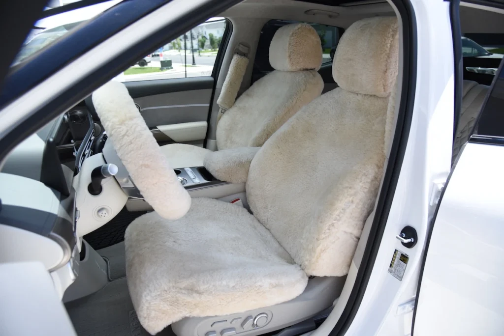 Sheepskin seat covers