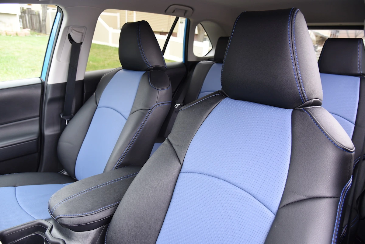 Genuine Leather 2020 Toyota Rav 4 Blue Leather Black Blue