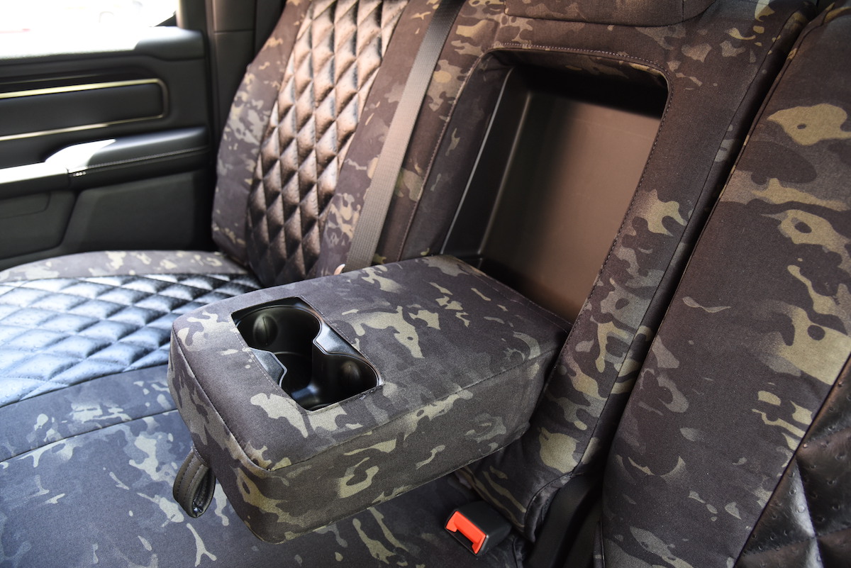 2021 RAM 1500 Black Ostrich Diamond Stitch MultiCam Black4 | Covers and Camo