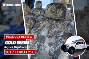 Ford F-250 seat covers custom fit camo design