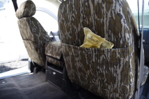 2008 Chevy Silverado 1500 seat storage pocket in Mossy Oak Bottomland Original camouflage