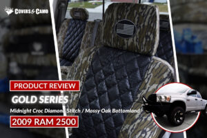 2009 RAM 2500 _ Insert_ Midnight Croc Diamond Stitch _ Trim_ Mossy Oak Bottomland _ Camo - Gold Series