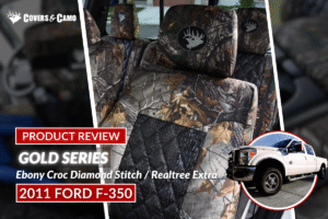 2011 Ford F-350 - Insert_ Ebony Croc Diamond Stitch - Trim_ Realtree Extra - Camo - Gold Series