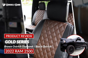 2022 RAM 2500 - Insert_ Brown Ostrich Diamond - Trim_ Black Ostrich - Exotic - Gold Series