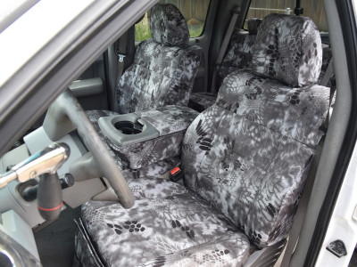 <b>
2005 Ford F150
</b>
<br>
Insert: Kryptek Raid C72 (Canvas)
</br>Trim: Kryptek Raid C72 (Canvas)
<br>Product: Camo - Gold Series </br> Custom Seat Covers for Hunters
