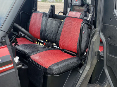 <b>
2019 Polaris Ranger
</b>
<br>
Insert: Flame Croc E44 (Sim. Leather)
</br>Trim: Midnight Croc E43 (Sim. Leather)
<br> Product: Exotic - Gold Series </br> | Covers and Camo
