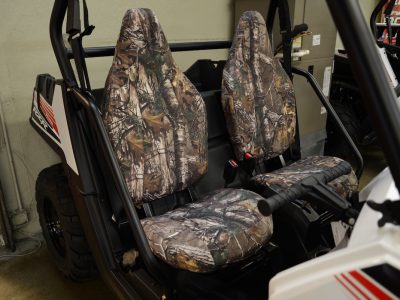2013 Polaris RZR front bucket seat covers in Realtree Xtra camo canvas