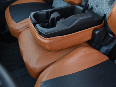 <b>
2023 Can-Am Defender
</b>
<br>
Insert: Black Ostrich E01 (Sim. Leather)
</br>Trim: Saddle Ostrich E02 (Sim. Leather)
<br> Product: UTV </br> | Covers and Camo