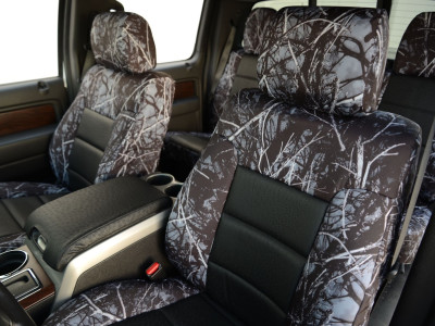 <b>
2014 Ford F150
</b>
<br>
Insert: Black Ostrich E01 (Sim. Leather)
</br>Trim: Sirphis® Harvest Moon® C52 (Canvas)
<br>Product: Camo - Gold Series </br> | Covers and Camo