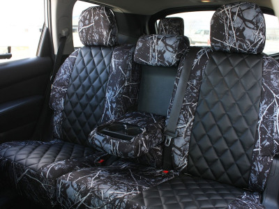 <b>
2018 Nissan Pathfinder
</b>
<br>
Insert: Black Sof-Touch S01 Diamond (Sim. Leather)
</br>Trim: Sirphis® Harvest Moon® C52 (Canvas)
</br>Product: Camo - Gold Series | Covers and Camo