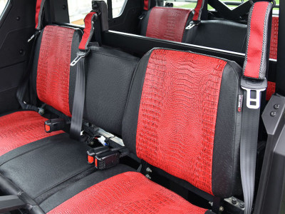 <b>
2019 Polaris Ranger
</b>
<br>
Insert: Flame Croc E44 (Sim. Leather)
</br>Trim: Black Ostrich E01 (Sim. Leather)
<br> Product: UTV </br> | Covers and Camo