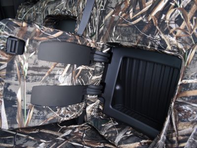 2019 Chevy Silverado 1500 | Realtree Max-5 2019 Chevy Silverado 1500 Realtree Max-5 rear seat cover with storage pocket and strap details