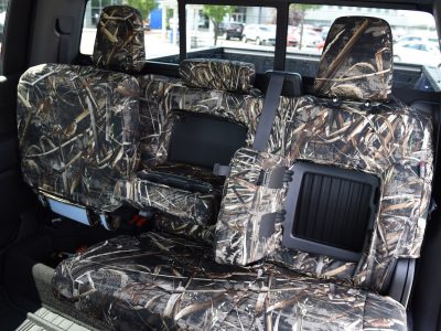 2019 Chevy Silverado 1500 | Realtree Max-5 2019 Chevy Silverado 1500 Realtree Max-5 rear seat covers with fold-down armrest and storage pocket