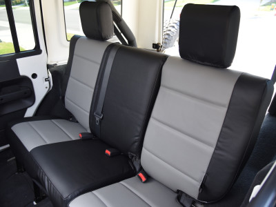 <b>
2010 Jeep Wrangler
</b>
<br>
Insert: Medium Gray Sof-Touch S14 (Sim. Leather)
</br>Trim: Black Sof-Touch S01 (Sim. Leather)
<br>Product: Sim. Leather - Gold Series</br> Faux Leather Seat Covers