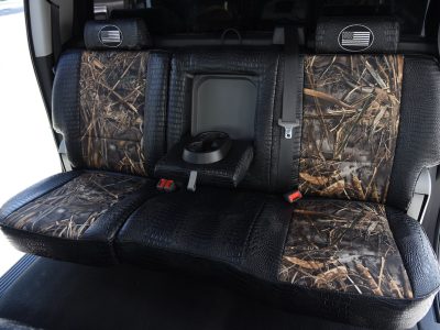 <b>2019 GMC Sierra 3500
</b><br>
Insert: Realtree Max-7 (Canvas)
</br>Trim: Midnight Croc (Sim. Leather)
<br>Product: Camo - Gold Series </br> | Covers and Camo