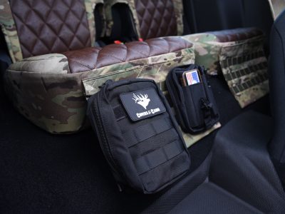 2023 Ford Bronco tactical seat back organizers in MultiCam Original camouflage
