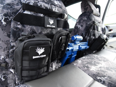 <b>
2024 Toyota Tacoma
</b>
<br>
Trim: Charcoal Sof-Touch S26 (Sim. Leather)
</br> Insert: True Timber Urban C81 (Canvas)
</br>Product: Camo - Gold Series | Covers and Camo