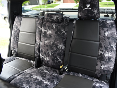 <b>
2024 Toyota Tacoma
</b>
<br>
Trim: Charcoal Sof-Touch S26 (Sim. Leather)
</br> Insert: True Timber Urban C81 (Canvas)
</br>Product: Camo - Gold Series | Covers and Camo