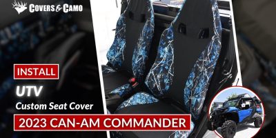 2023 Can-Am Commander | Seat Cover Installation | Black Dura and Sirphis Undertow | Covers & Camo