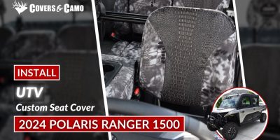 Polaris Ranger 1500 Seat Cover Installation  | Ebony Croc | Kryptek Raid | Covers & Camo