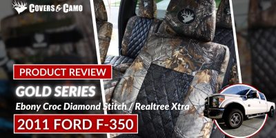 2011 Ford F-350 Seat Covers | Realtree Camo with Alligator Skin | Covers & Camo | Gold Series