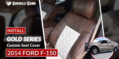 2014 Ford F-150 | Gold Series | Seat Cover Installation | Exotic | Alligator Skin | Covers & Camo 2014 Ford F-150 | Gold Series | Seat Cover Installation | Exotic | Alligator Skin | Covers & Camo