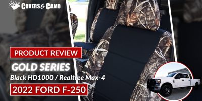 2022 Ford F-250 | Realtree Seat Covers | Black HD1000 Realtree Max-4 | Gold Series | Covers & Camo