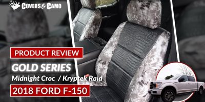2018 Ford F150 Kryptek Raid with Midnight Croc Custom Seat Covers