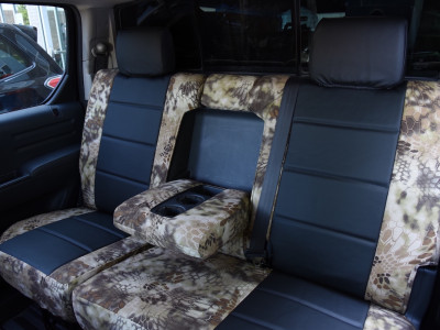 <b>
2013 Honda Ridgeline
</b>
<br>
Insert: Black Sof-Touch S01 (Sim. Leather)
</br>Trim: Kryptek Highlander C70 (Canvas)
<br> Product: Camo - Gold Series </br> | Covers and Camo