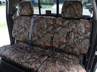 2019 Nissan Frontier | Mossy Oak NB Country 2019 Nissan Frontier rear bench Mossy Oak NB Country Bronze Series seat covers