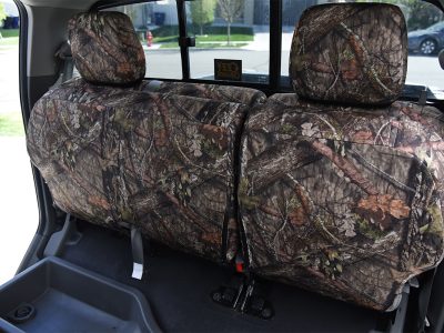 2019 Nissan Frontier | Mossy Oak NB Country 2019 Nissan Frontier rear bench Mossy Oak NB Country Bronze Series seat covers