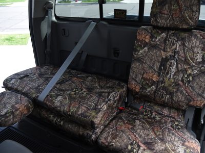 2019 Nissan Frontier | Mossy Oak NB Country 2019 Nissan Frontier rear bench Mossy Oak NB Country Bronze Series seat covers