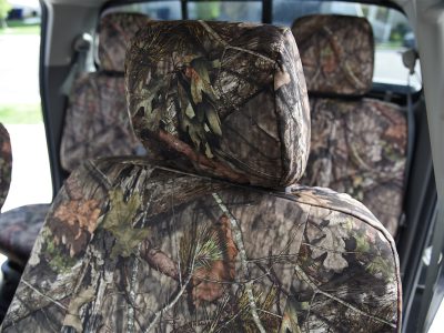 2019 Nissan Frontier | Mossy Oak NB Country 2019 Nissan Frontier rear bench Mossy Oak NB Country Bronze Series seat covers